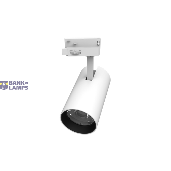 Alcor 1-Circuit Track-mount Spot Light 25W 38° SCT White image 1