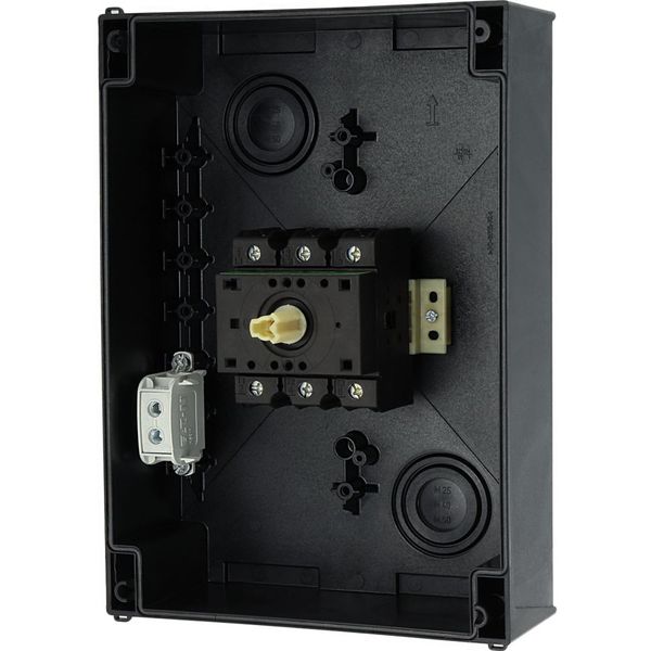P3-100/I5 On-Off switch, P3, 100 A, surface mounting, 3 pole, with black thumb grip and front plate image 53
