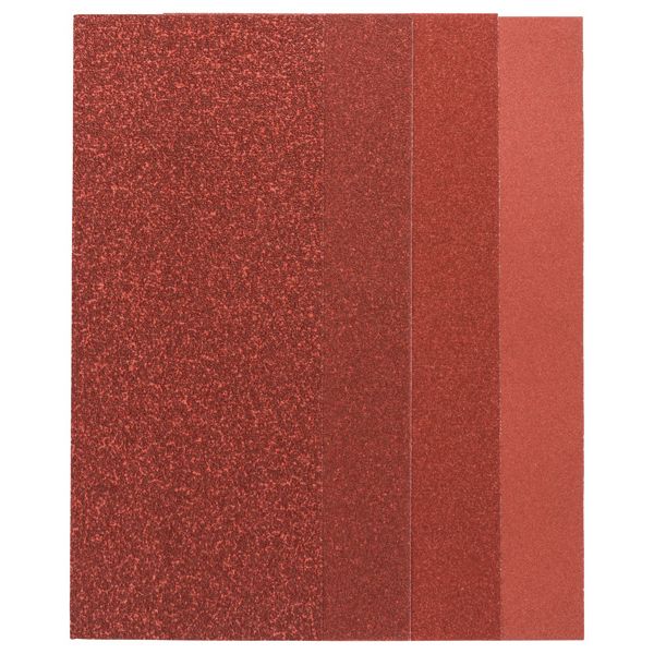 25-piece sanding sheet set for orbital sanders, grit 60, 80, 120, 240 G= 60, 80, 120, 240, no holes image 1