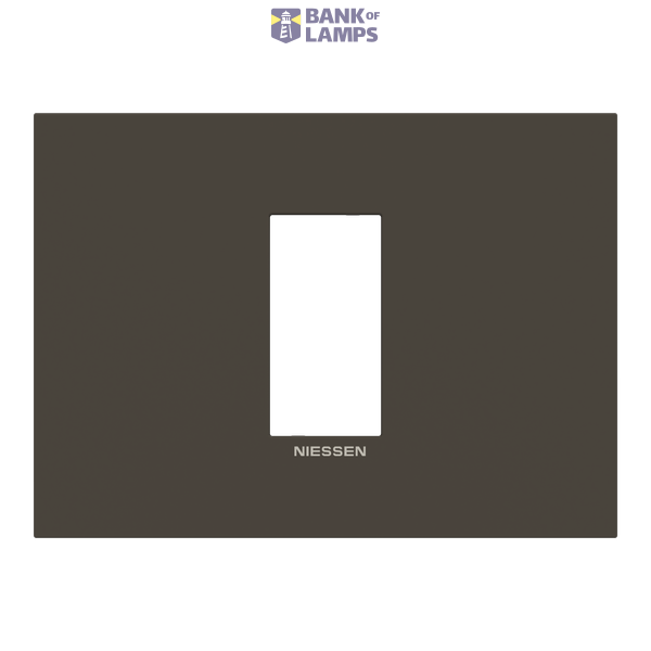 Frame 1 module - Niessen logo - Anthracite image 1