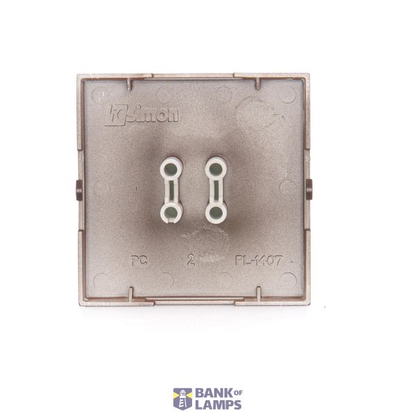 Single switch, (module), 16AX, Screw, Silver matt, metalic image 1