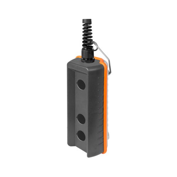 Pendant push-button station, remote control, 2+1 holes, grey image 1