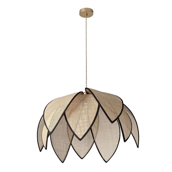 DECOR RATTAN LOTUS PENDANT 670 E27 OSRAM image 1