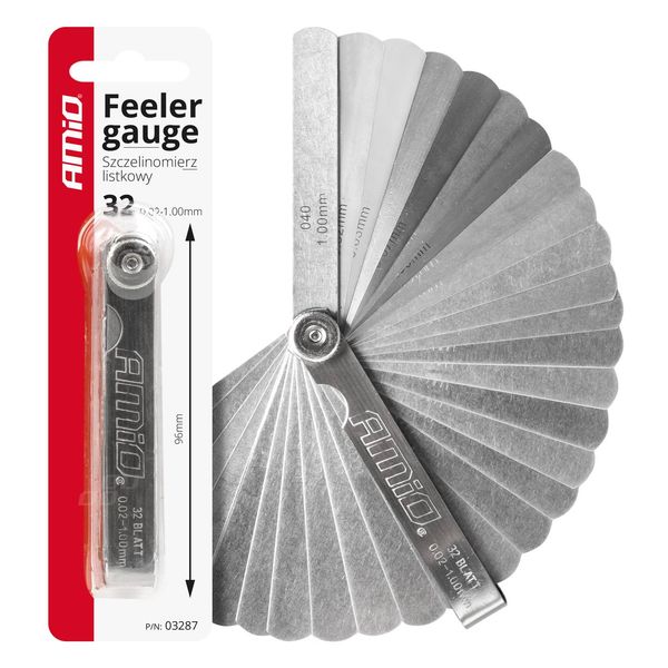 Foil Feeler Gauge - 32 Straight Inserts 89mm long image 1