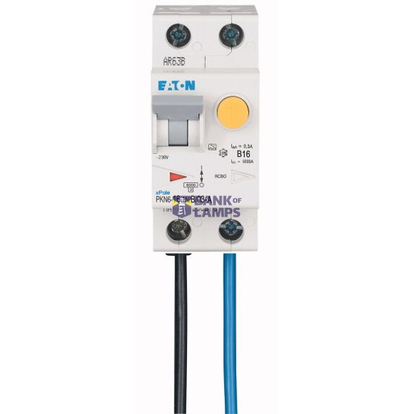RCD/MCB combination switch 6kA 1P+N 16A B-kar 300mA FLEX aside image 1