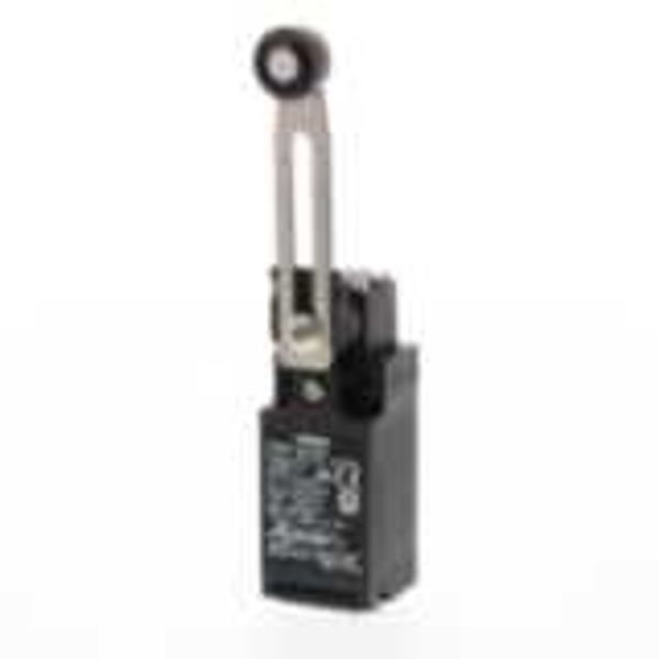 Limit switch, Adjustable roller lever, form lock (metal lever, resin r D4N 0443M image 1