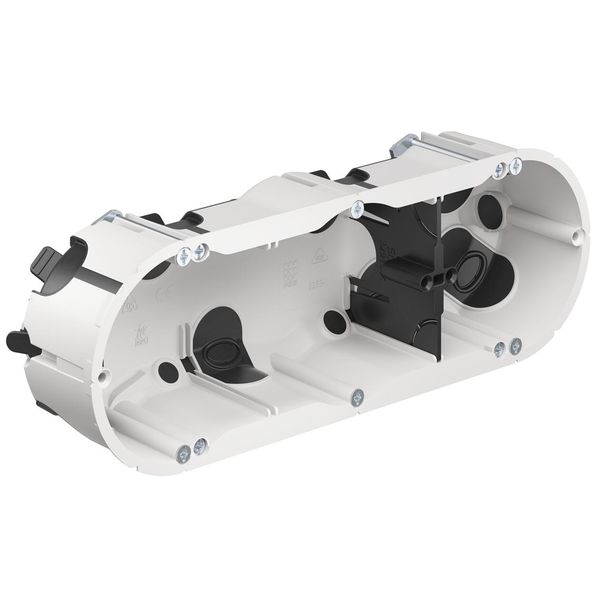 Cavity wall three-gang junction box O-range ECON® 3, halogenfree image 1