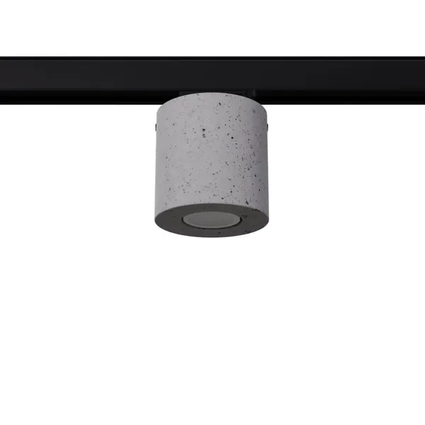3-PHASE TRACK CEILING LAMP ORBIS CONCRETE GU10 4000K 7W 530LM BLACK image 1