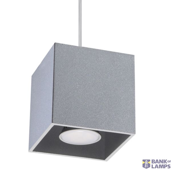 HANGING LAMP QUAD 1 GREY GU10 1X40W IP20 image 3