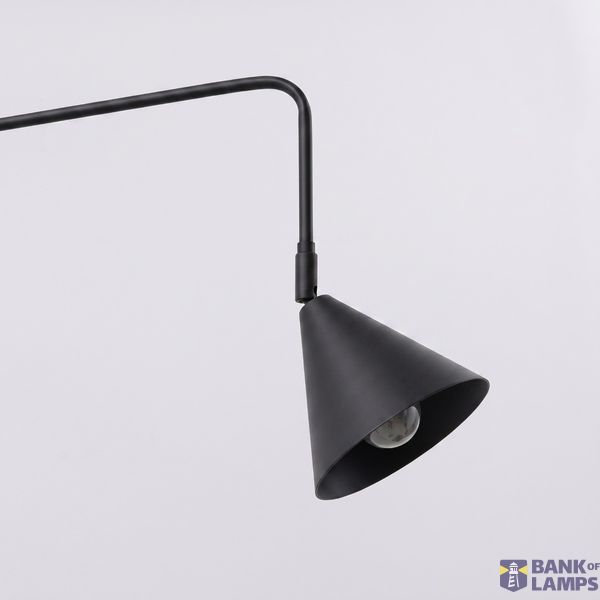 Wall lamp NOX 2 black with a switch image 7