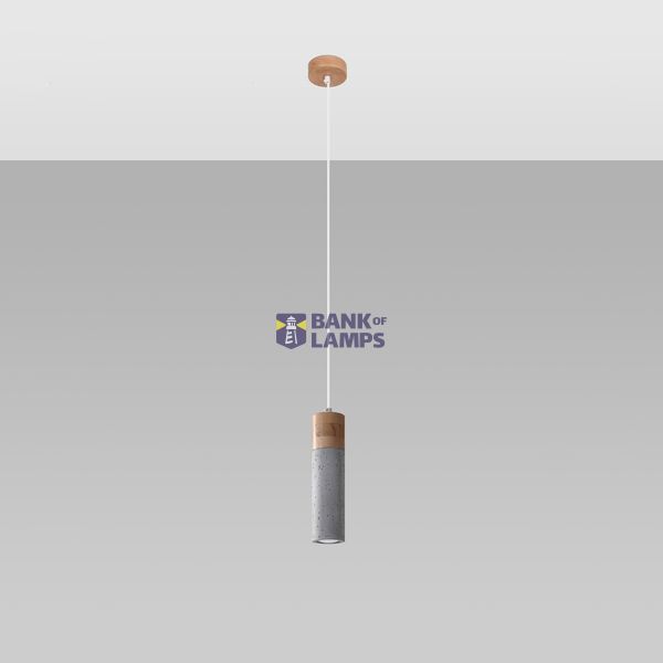 HANGING LAMP ZANE 1 GREY GU10 1X40W IP20 image 5
