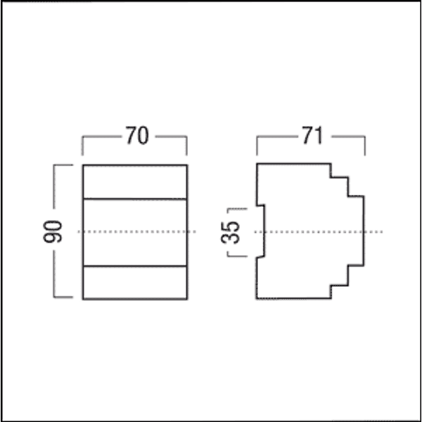 LM-4JAS - Blinds control unit 4x, control cabinet image 2