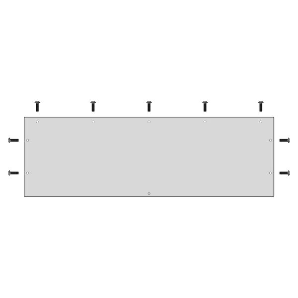 WSA Blind gland plate type M, gland plate cutout W700 D200mm image 1