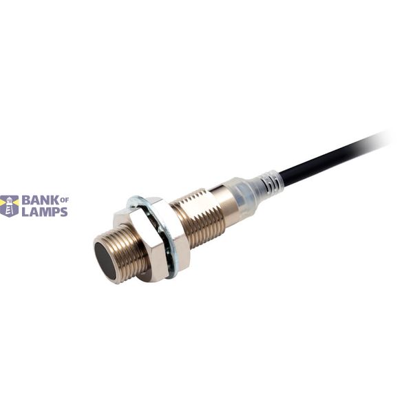 Proximity sensor, inductive, nickel-brass, short body, M12, shielded, image 1