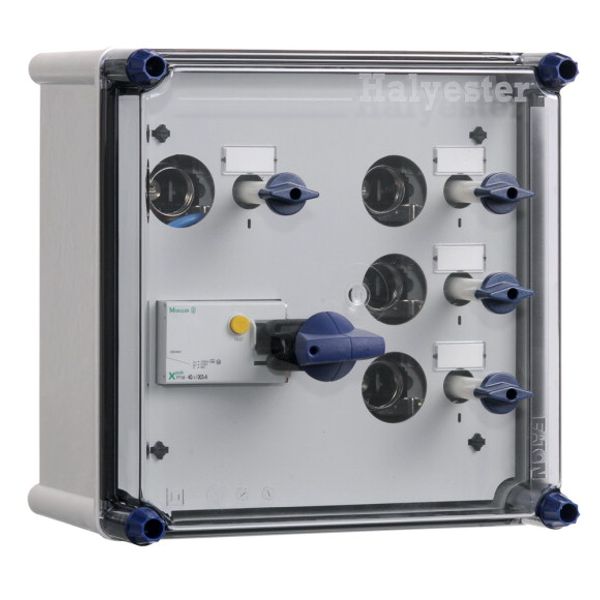 Distribution enclosure RCCB 40A 30mA + 4xDII+busbars image 1