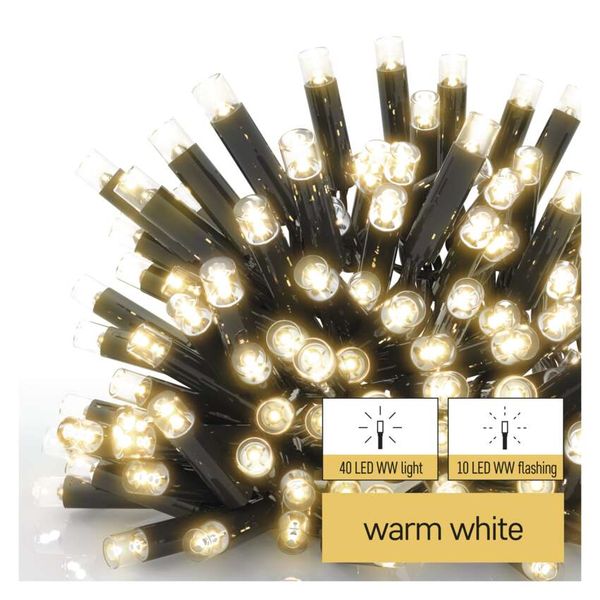 Profi LED interconnecting chain, flashing – icicles, 3 m, outdoor, warm white image 1