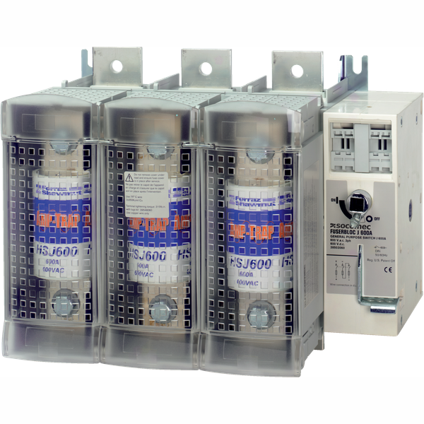 Fuse disconnect switch body 3P 100A for Class J fuses image 3