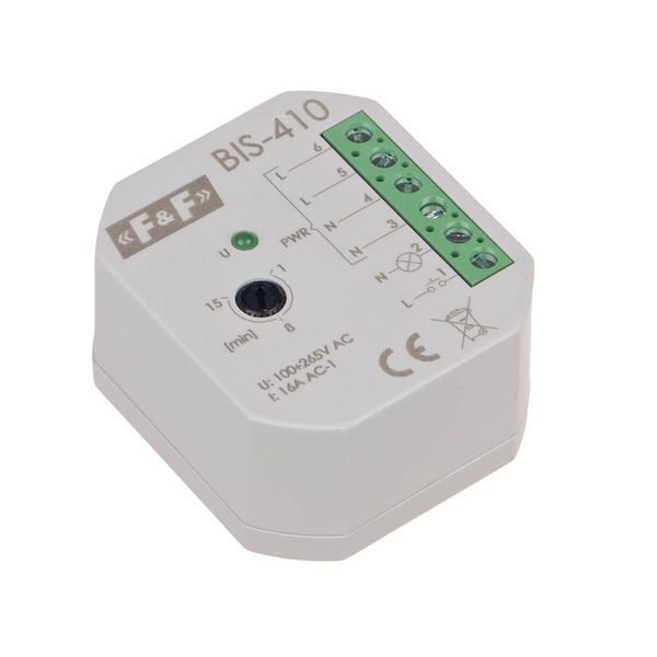 Flush-mounted bistable relay with timer for illuminated buttons image 3