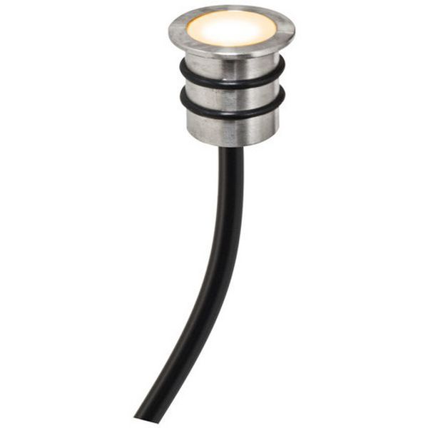 LED light point - round - stainless steel IP68 - 12V/DC - 0.2W - 3000K image 1