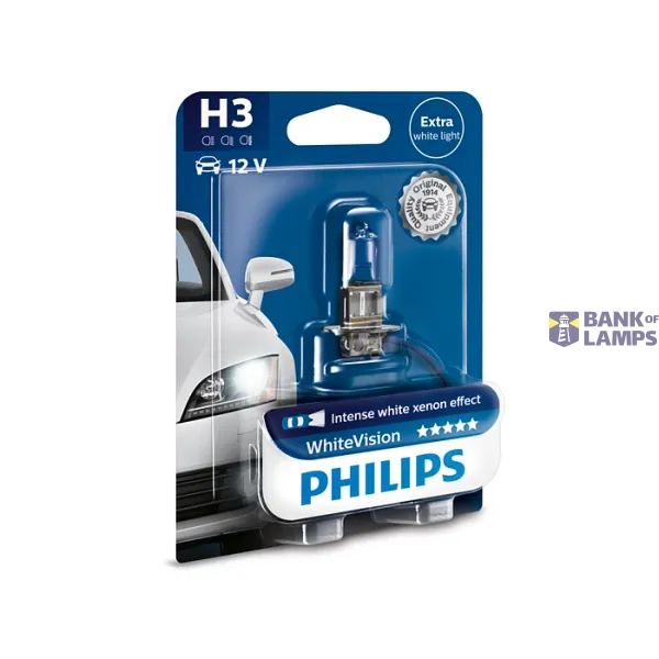 AUTOZAR.WHV B1 H3 12V 55W PK22S WHITEVIS image 1