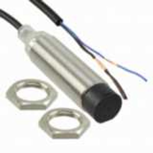 Proximity sensor, inductive, nickel-brass, long body, M18, unshielded, E2B 2305A image 1