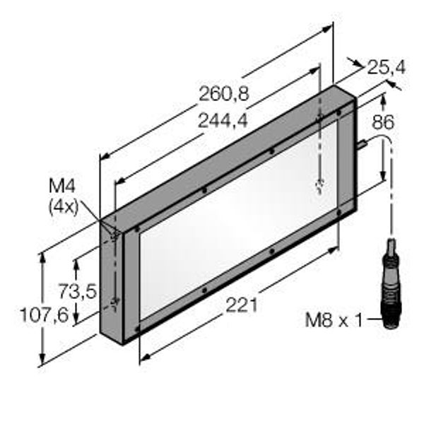 Vision System Backlight   LEDIB85X220M image 1
