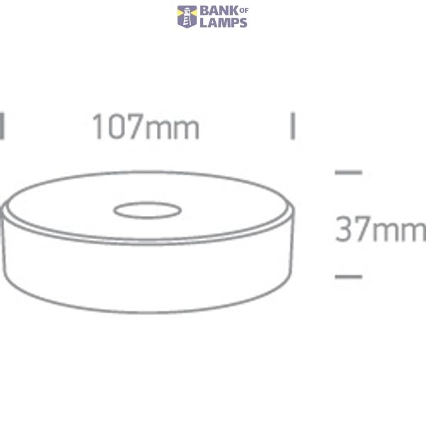 BLACK AC SMD 6W WW IP65 230V DIMMABLE image 2