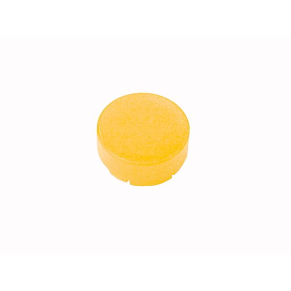 M22-XDLH-Y Button lens, raised yellow, blank image 1