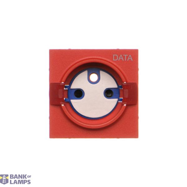 Cover for DATA socket, cover, red image 1