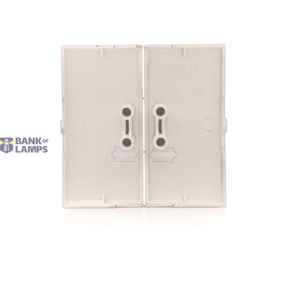 Double button for switches and push buttons, graphite mat image 1