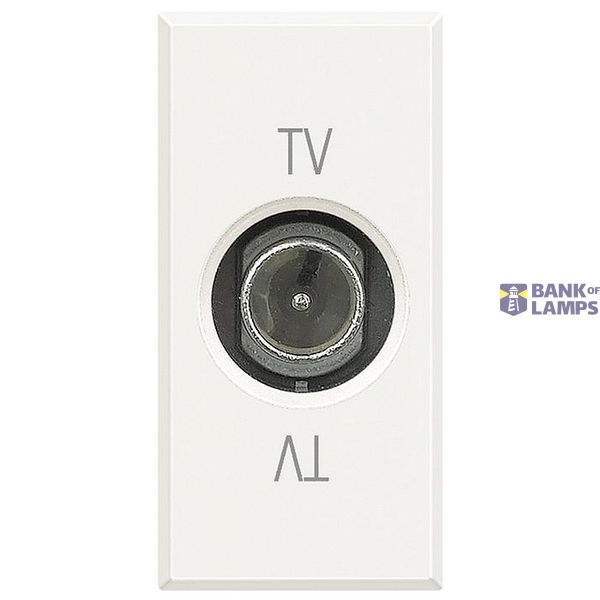 TV + SAT Axolute terminal socket, 2 modules (white) image 1
