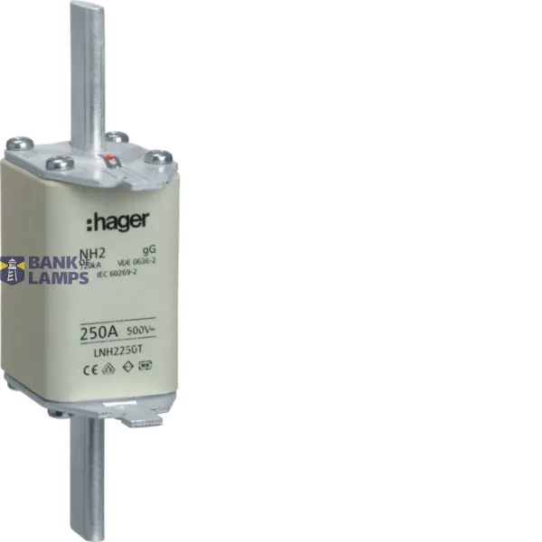 NH Fuse Insert NH2C,250A GG,500VAC LNH2250T image 1
