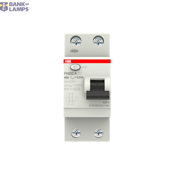 FH202 A-40/0.03 U CEBEC Residual Current Circuit Breaker 2P A type 30 mA image 2