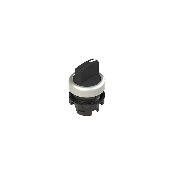 Short handle selector, 3 positions black with marking image 1