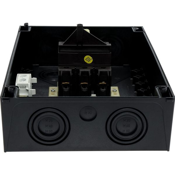 P3-100/I5/SVB-SW Main switch, P3, 100 A, surface mounting, 3 pole, STOP function, With black rotary handle and locking ring, Lockable in the 0 (Off) position image 17