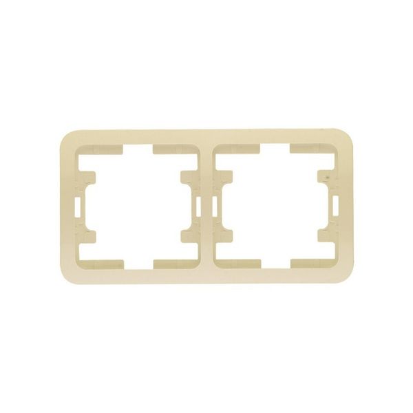 Frame Mimoza 2 Gang Horizontal Cream image 1