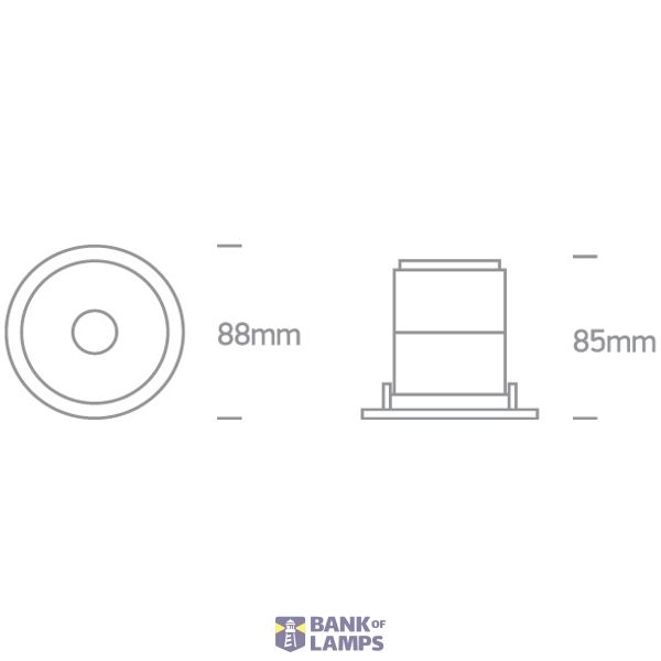 WHITE 8W WW IP20 230V DARK LIGHT image 2