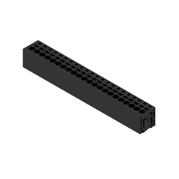 Printed circuit board terminals, 5.08 mm, Number of poles: 22, 180°, Solder pin length (l): 3.5 mm, tinned, black, PUSH IN without actuator, Clamping range, max. : 2.5 mm², Box image 4