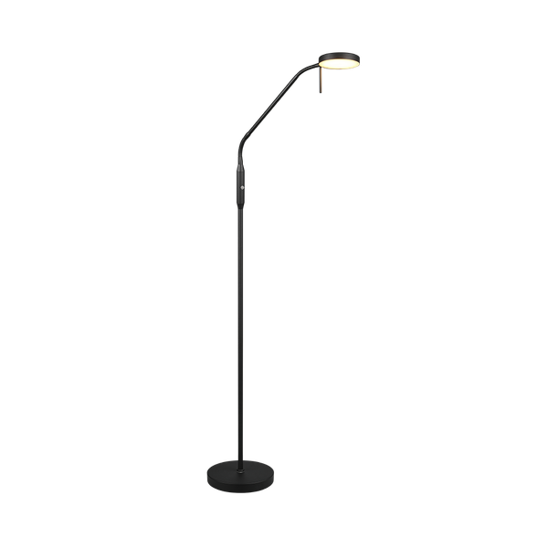 Moreno LED floor lamp matt black rechargeable image 1