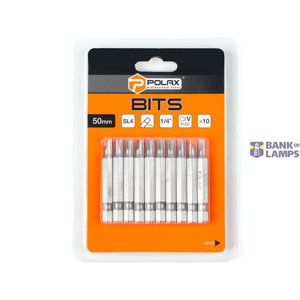 Bits，50mm，SL4 1/4" ，6150CRV (10 pcs) image 1