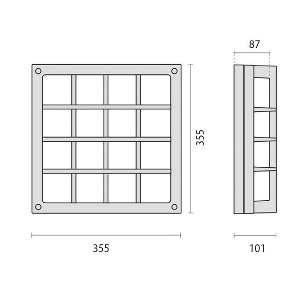 BLIZ SQUARE 40/G LED 39W 830 DALI WIT image 9