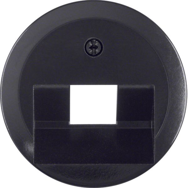 Centre plate for FCC soc. out., 1930/glass, black glossy image 1