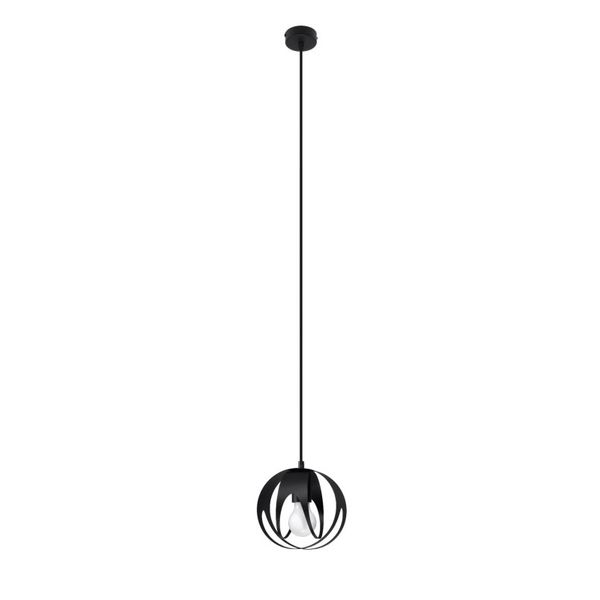 HANGING LAMP TULOS 1 BLACK E27 1X60W IP20 image 1