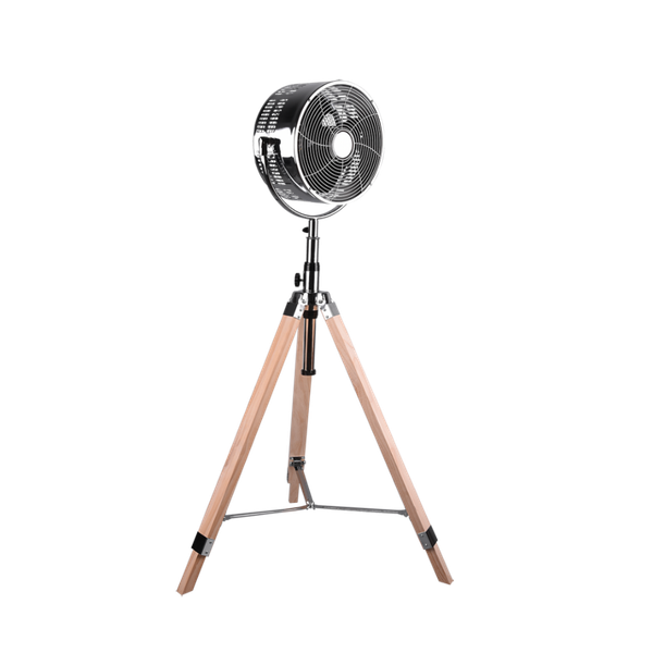 Tromsö floor fan chrome/wood image 1