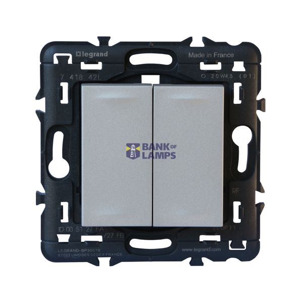 WIRELESS BATTERYLESS 2 GANG CONTROL SWITCH 2-WAYS ON/OFF VALENA NEXT A image 1
