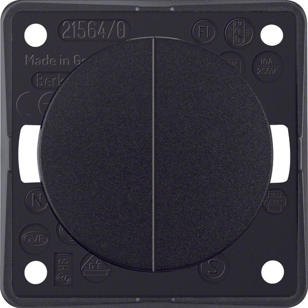 Series push-button, 2 NO cont com inp term, Integro - Design Flow/Pure image 1