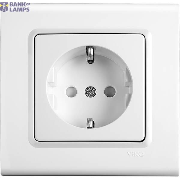 Linnera-Rollina Q C Child Protected Earthed Socket White image 1