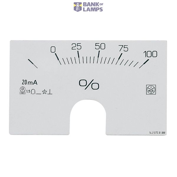 Interchangeable scale for ammeters D4M - In: 4÷20mA image 1