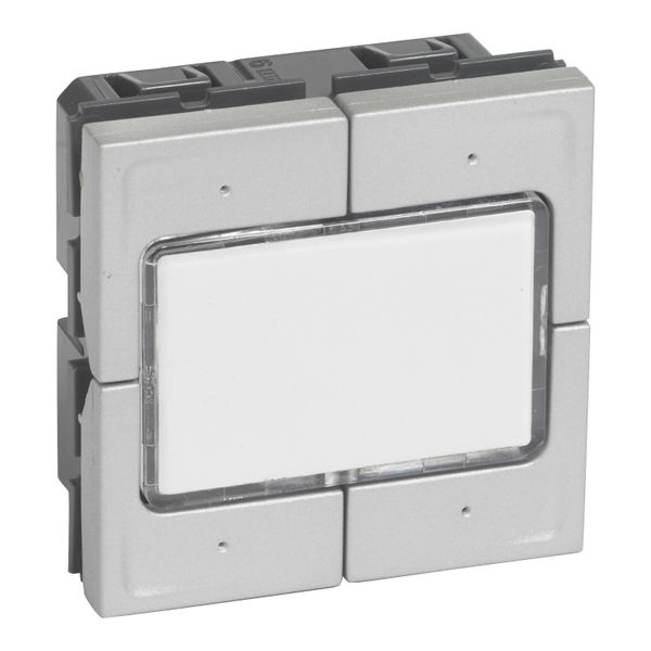 PUSH BUTTON 2M 4 POSITIONS ALU image 1
