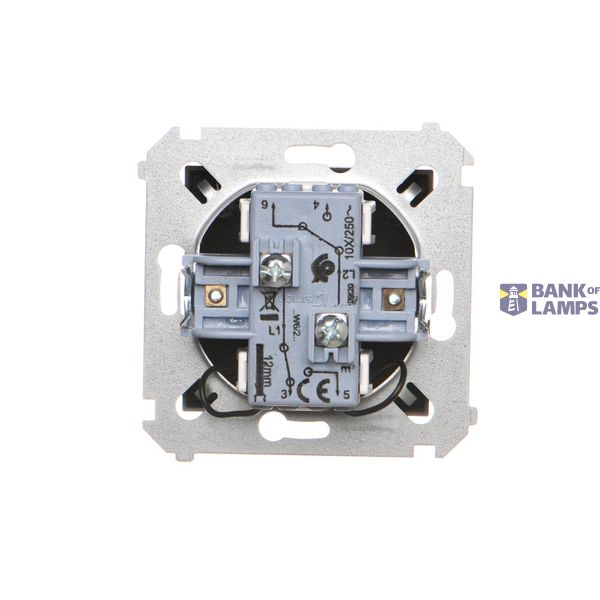 Two gang switch, 10AX, cream white/electro white image 1